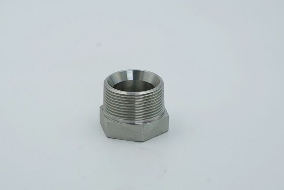 Plaque galvanisée adaptateur de connexion mâle tuyau de raccordement BSPT Hex Plug pour 4t-Sp hydraulique