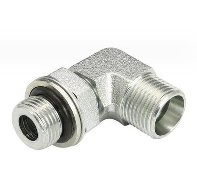 Acier au carbone moyen 90 degrés articulation de transition du coude 1cg9 fil mâle raccords hydrauliques
