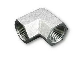 Adaptateur hydraulique en acier inoxydable de 90 degrés
