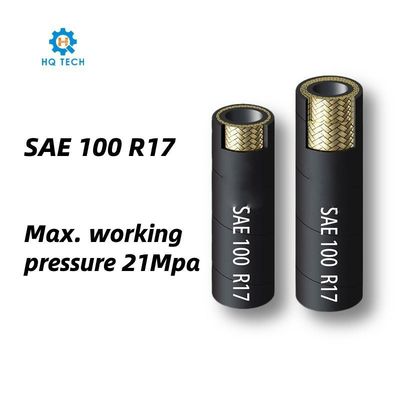 SAE 100 R17 Haute température Compact Max pression de travail 21MPa tuyau en caoutchouc hydraulique