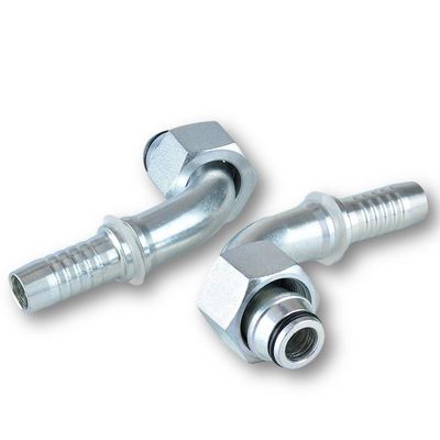 Métrique en acier inoxydable féminin 24 degrés cône O-Ring L. T. 20491 tuyau de banjo ajusté 90 degrés pour la connexion