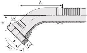 Pièces hydrauliques en acier au carbone inoxydable Ferrule pour feuille galvanisée standard JIC