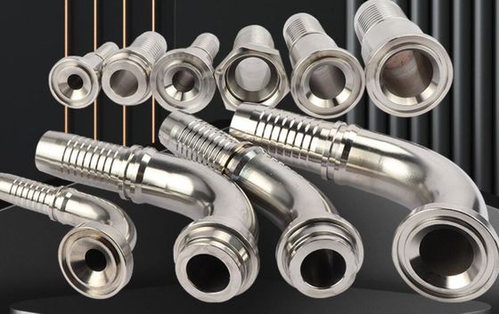 Les pièces de raccordement pour les tuyaux hydrauliques en acier inoxydable de 1/4&quot; 6000 psi 45 coude