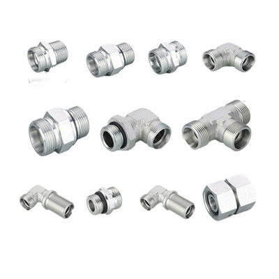 Acier inoxydable 3/4 cuillère à soupe Elbow Swivel Hydraulique tuyau métrique cône à 90 degrés