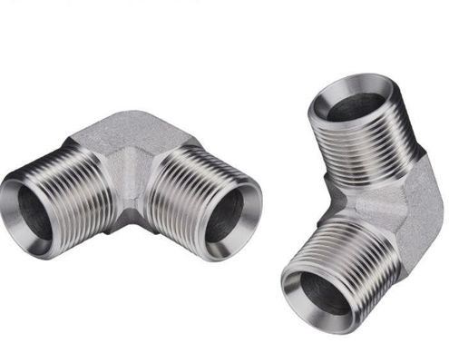 SAE fils mâles raccords hydrauliques de coude 1b9 acier au carbone pour système hydraulique durable