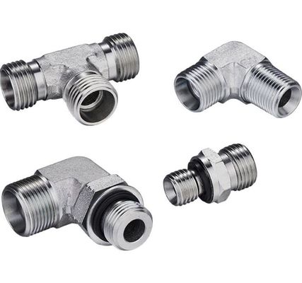 Pièces de tuyauterie hydraulique masculine à anneaux O métriques réutilisables