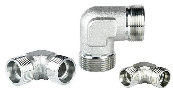 1C9 1D9 DIN Type de piqûre raccords de tubes 90 degrés coude Haute pression soupape à bille Adaptateur hydraulique