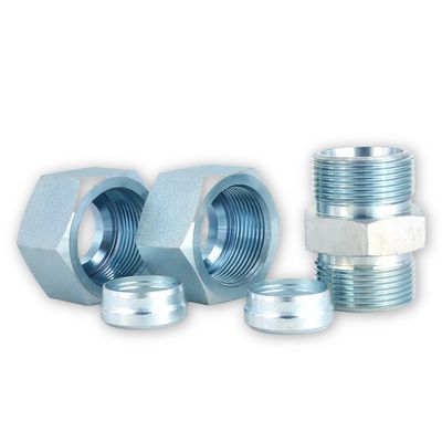 Adaptateur de tube hydraulique de type morsure 1c/1d métrique mâle droit avec norme DIN