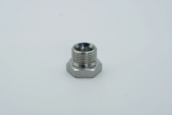 Plaque galvanisée adaptateur de connexion mâle tuyau de raccordement BSPT Hex Plug pour 4t-Sp hydraulique