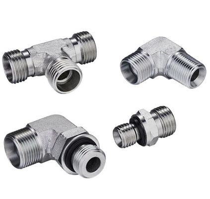 90 degrés raccords de tuyaux de coude métrique mâle adaptateur de tuyau hydraulique 1 pièce Min.Order
