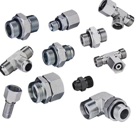 90 degrés raccords de tuyaux de coude métrique mâle adaptateur de tuyau hydraulique 1 pièce Min.Order