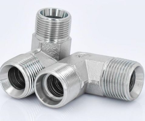 Taille personnalisée OEM Tubes hydrauliques à morsure de 90 degrés BSPT mâle 1CT9