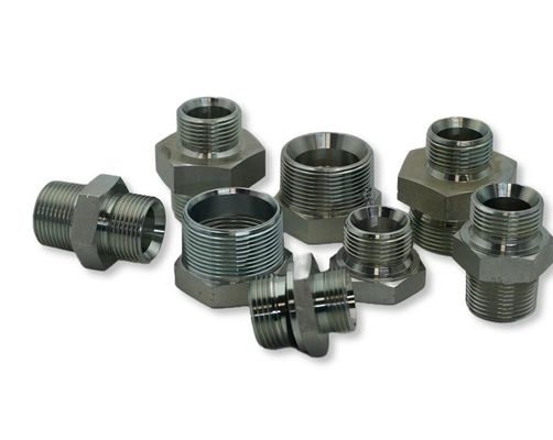 Adaptateur de tuyau à tête ronde haute pression raccords de tuyau hydraulique réutilisables Jic Bsp métrique