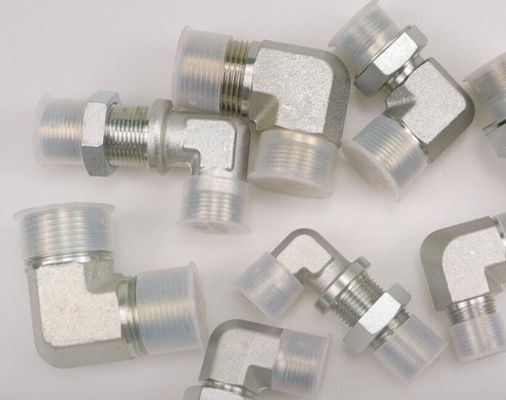 tuyau hydraulique en acier au carbone moyen 90 degrés raccords de cloisons de coude pour un fonctionnement en douceur