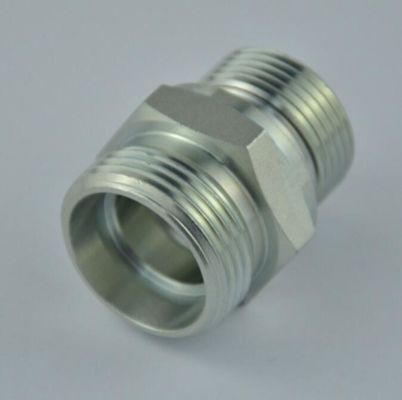 Adaptateur métrique/métrique à tête hexagonale en acier au carbone moyen réutilisable avec laveuse de joints
