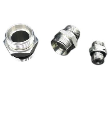Pièces de raccordement de tuyaux Adaptateur hydraulique réduit 1CB 1b 1j Argent de carbone pour excavatrice