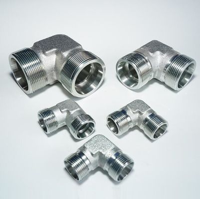 Plaque galvanisée 90 degrés Elbow Jic Armatures en acier au carbone 1c9 Pivotements Joints hydrauliques Armatures en acier inoxydable Hydraulique