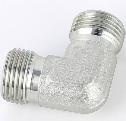 Adaptateur de tuyau hydraulique masculin métrique coude à 90 degrés pour connexion de tôle galvanisée