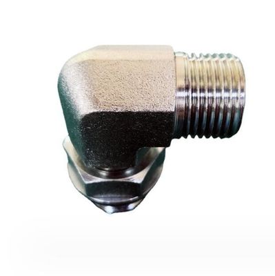 Longue durée de vie 90 degrés coude Bsp fil de fermeture bout de tuyau hydraulique Adaptation norme DIN