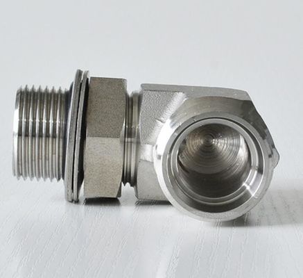 90 degrés de coude Bsp fil de fermeture de bout pour la connexion de Parker hydraulique tuyau d'installation