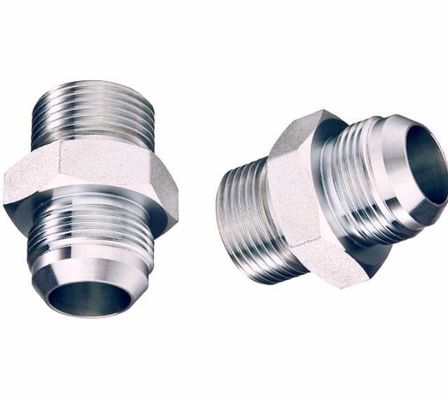 Les pièces de raccordement de tubes à union droite Silver Jic Bsp pour connexions hydrauliques à compression mâle
