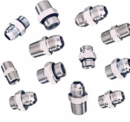 Adaptateur de coude hydraulique en acier au carbone 90 degrés Connecteur rapide pour les conduites
