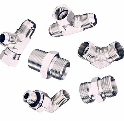 Acier au carbone moyen 90 coude BSPT série masculine-parker tuyau hydraulique