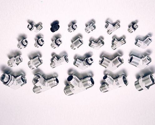Armatures de tuyaux hydrauliques réutilisables pour raccords en acier inoxydable de type tête hexagonale argentée