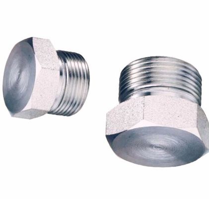 En acier inoxydable, joint à fil externe hexagonal avec bouchon de fil conique américain