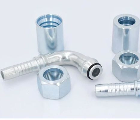 Armatures hydrauliques à coude à 90 degrés pour huile métrique 20491 en acier inoxydable