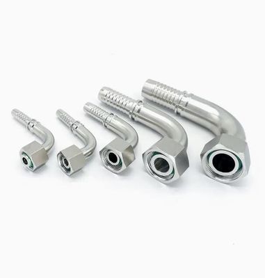 Armatures hydrauliques à coude à 90 degrés pour huile métrique 20491 en acier inoxydable