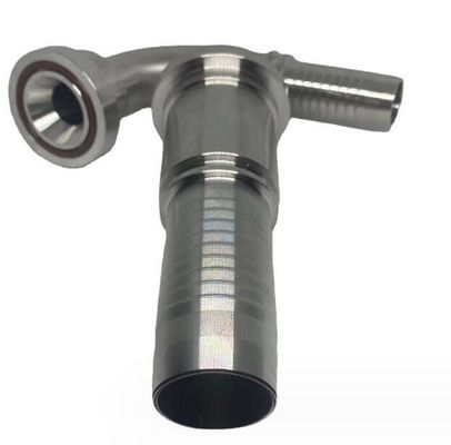Ensemble de tuyaux en caoutchouc haute pression équipé d'un adaptateur réutilisable NPT/JIC/SAE/Bsp/Métrique