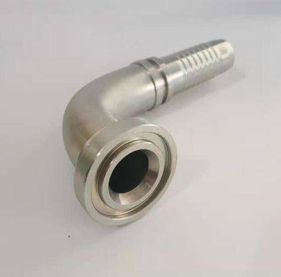 Plaque galvanisée 3000 Psi Flange hydraulique en une pièce Adaptation à 90 degrés