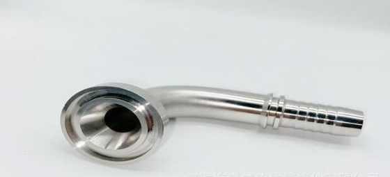 Accords de flange à coude en acier inoxydable à tête ronde 90 pour tuyau hydraulique 3000psi