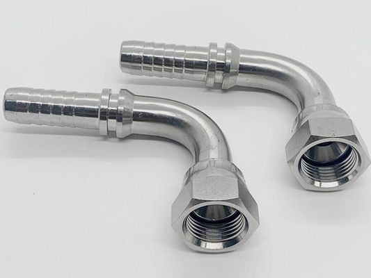 26791 raccords hydrauliques pour tuyaux de contraction en acier inoxydable pour fils américains Jic 74 joint conique 90 coude