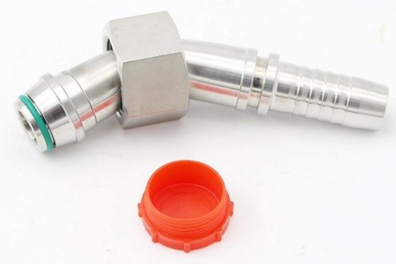 Longue durée de vie en acier au carbone Ss 45 degrés coude femme métrique tuyau hydraulique