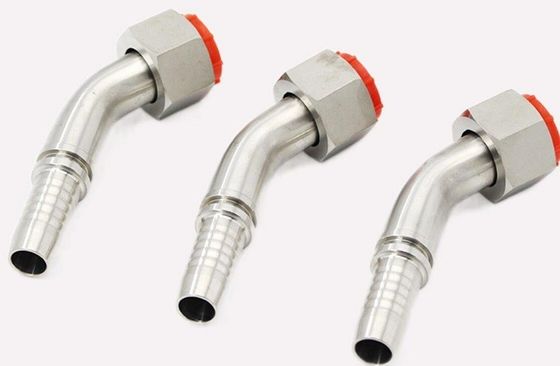 Longue durée de vie en acier au carbone Ss 45 degrés coude femme métrique tuyau hydraulique
