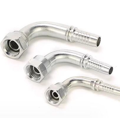 Connexion à l'extrémité forgée raccords de tuyaux hydrauliques en acier inoxydable hexagonale unique à 90 degrés Bsp